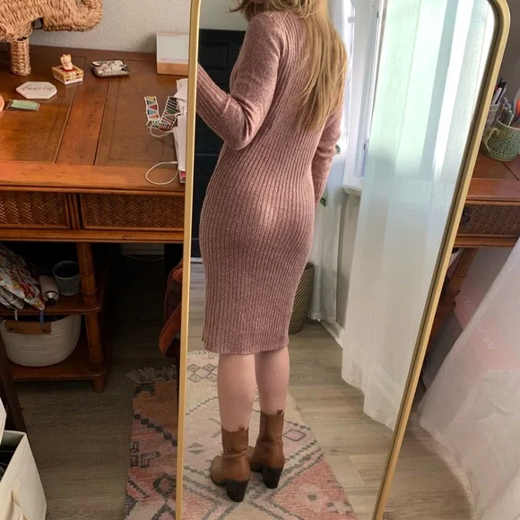 C/MEO Collective | Midi Long Sleeve Sweater Dress - Picture 3 of 12